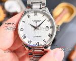 Best replica Longines-Citizen movement white case stainless steel strap watch 41mm 